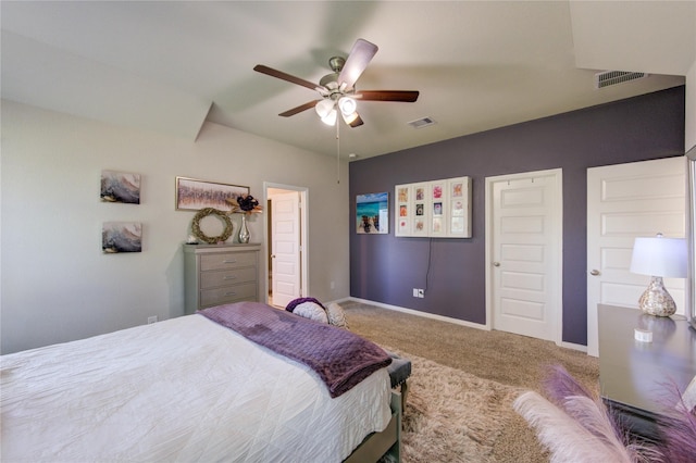 12917 S Winding Pines Dr, Tomball, TX 77375 - carpeted bedroom with baseboards and a ceiling fan