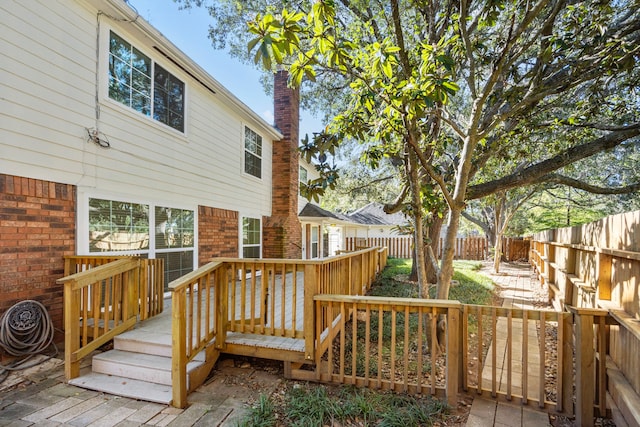 4402 Chipping Ct, Sugar Land, TX 77479 - wooden deck featuring a fenced backyard