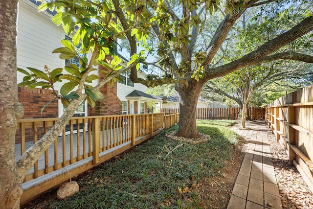 4402 Chipping Ct, Sugar Land, TX 77479 - fenced backyard with a deck