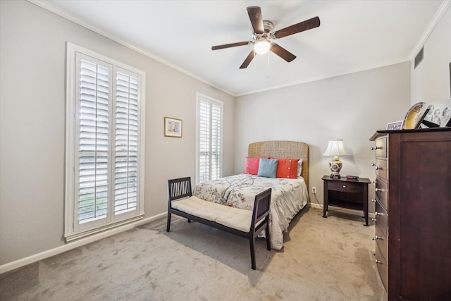 5905 Sugar Hill Dr Unit 221, Houston, TX 77057 - bedroom with crown molding, light colored carpet, and baseboards
