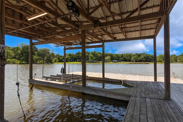 154 Lcr 893, Jewett, TX 75846 - dock area featuring view of wooded area, a water view, and boat lift