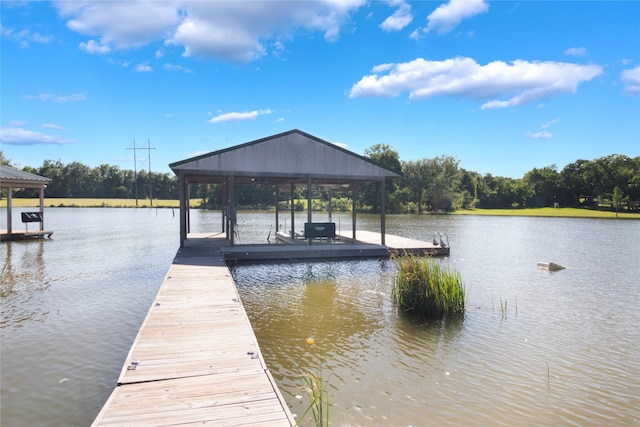 154 Lcr 893, Jewett, TX 75846 - dock featuring boat lift and a water view