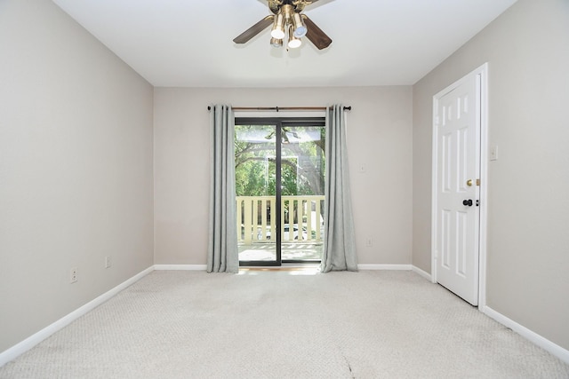 1023 Goldfinch Ave, Sugar Land, TX 77478 - unfurnished room featuring ceiling fan, carpet floors, and baseboards