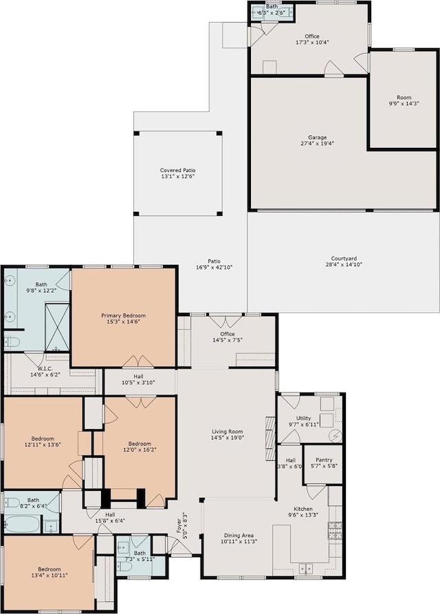 303 W 33rd St, Houston, TX 77018 - property floor plan