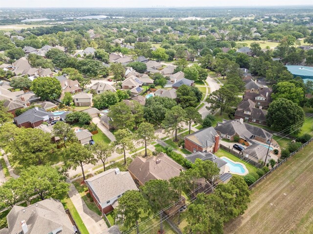 21735 Cayman Point Dr, Katy, TX 77450 - aerial perspective of suburban area featuring a pool
