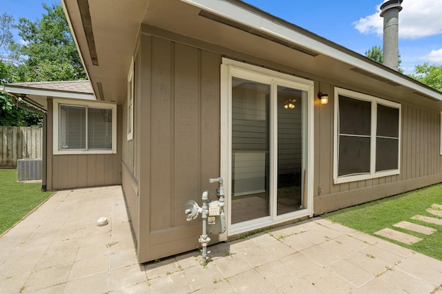 9219 Goodmeadow Dr, Houston, TX 77064 - rear view of property with a patio area, central AC, and fence