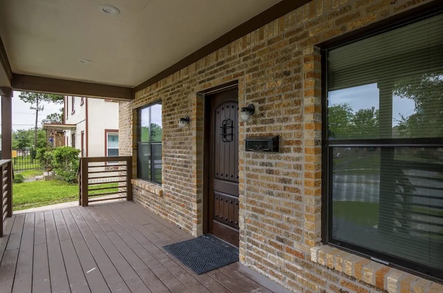 4434 Leeland St, Houston, TX 77023 - property entrance featuring brick siding and covered porch
