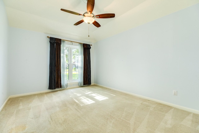 606 Redwood Bend Ln, Pearland, TX 77584 - spare room with light colored carpet, ceiling fan, and baseboards