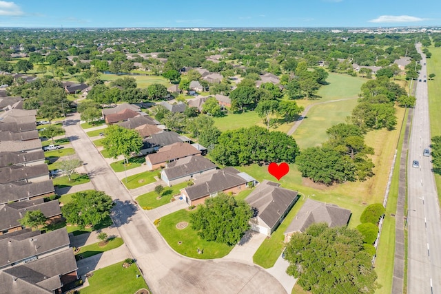 606 Redwood Bend Ln, Pearland, TX 77584 - aerial overview of property's location with nearby suburban area