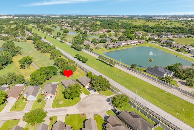 606 Redwood Bend Ln, Pearland, TX 77584 - aerial view of residential area with a nearby body of water