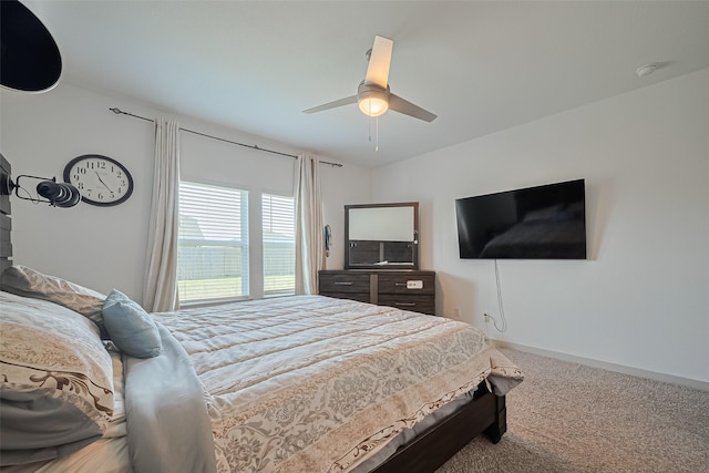 28923 Yukon River Ct, Katy, TX 77494 - carpeted bedroom with ceiling fan and baseboards