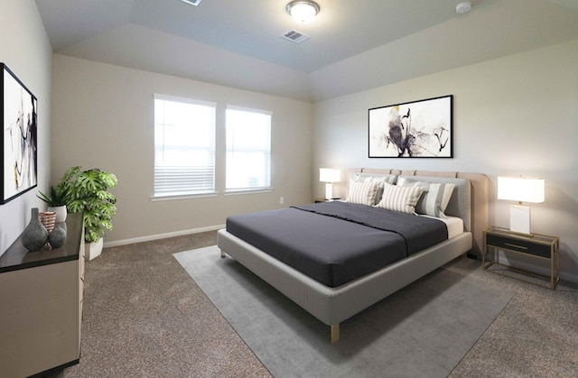 3217 21st St N, Texas City, TX 77590 - carpeted bedroom featuring lofted ceiling and baseboards