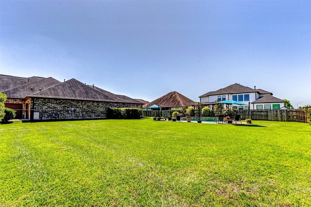 32811 Warbler Ct, Fulshear, TX 77441 - view of yard with a gazebo