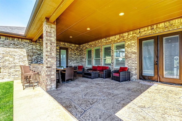 32811 Warbler Ct, Fulshear, TX 77441 - view of patio with an outdoor hangout area