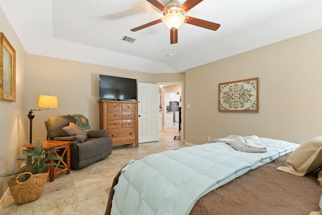 20103 Diamond Ct, Magnolia, TX 77355 - bedroom with baseboards, ceiling fan, and light tile patterned flooring