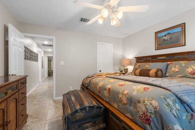 20103 Diamond Ct, Magnolia, TX 77355 - bedroom with attic access, ceiling fan, and baseboards