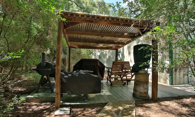 20103 Diamond Ct, Magnolia, TX 77355 - deck with a grill