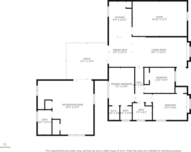 6105 Arthington St, Houston, TX 77053 - floor plan / room layout
