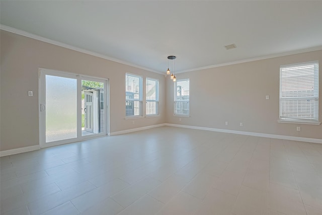 5714 Ames Xing, Sugar Land, TX 77479 - empty room with healthy amount of natural light, ornamental molding, and baseboards