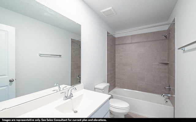 2443 Solaris Bend Dr, Katy, TX 77493 - full bath featuring vanity, toilet, and bathtub / shower combination