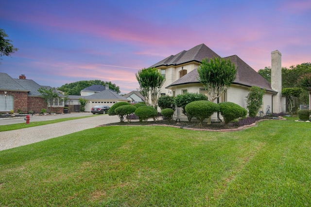 2616 Ryder Ct, League City, TX 77573 - view of front of property featuring a yard and a chimney