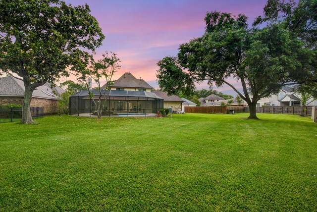 2616 Ryder Ct, League City, TX 77573 - view of yard with a lanai