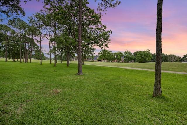 2616 Ryder Ct, League City, TX 77573 - yard at dusk featuring a lawn