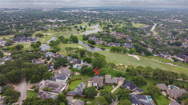 2616 Ryder Ct, League City, TX 77573 - aerial perspective of suburban area with a nearby body of water and a local golf course