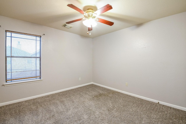 15522 Noble Brook Ct, Houston, TX 77049 - carpeted spare room featuring ceiling fan and baseboards