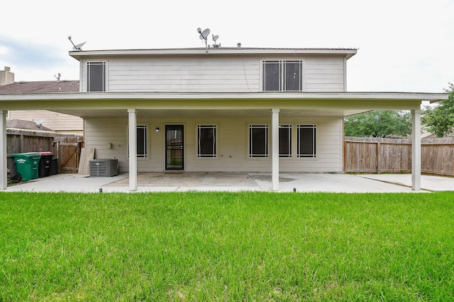 15522 Noble Brook Ct, Houston, TX 77049 - back of house with a patio area and cooling unit