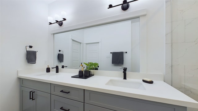 3019 Jensen Springs Ln, Houston, TX 77026 - bathroom with double vanity