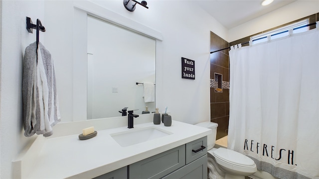 3019 Jensen Springs Ln, Houston, TX 77026 - full bathroom with toilet and vanity