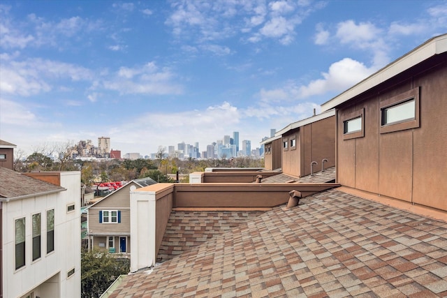 209 Burr St Unit D, Houston, TX 77011 - view of patio / terrace featuring a skyline view