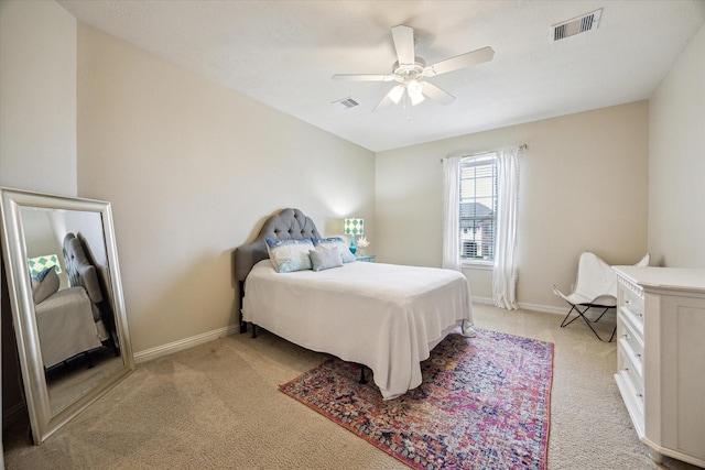 5119 Kendalia Cloud Ln, Fulshear, TX 77441 - bedroom featuring light carpet, baseboards, and a ceiling fan