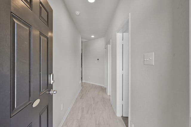 2233 Forest Chestnut Dr, Spring, TX 77386 - hallway featuring recessed lighting and baseboards