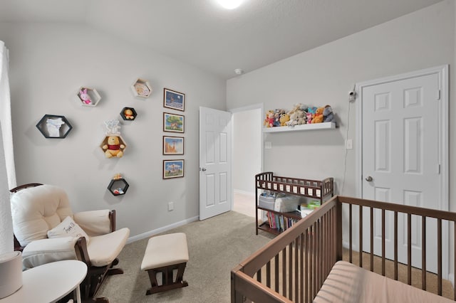 2233 Forest Chestnut Dr, Spring, TX 77386 - carpeted bedroom featuring a nursery area and baseboards
