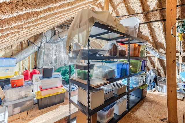 208 Canyon Oak Dr, Lake Jackson, TX 77566 - view of unfinished attic