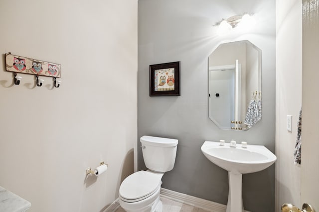 7719 Allegro Dr, Houston, TX 77040 - half bath with toilet and baseboards