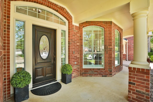 13911 Falcon Heights Dr, Cypress, TX 77429 - entrance to property with a porch and brick siding