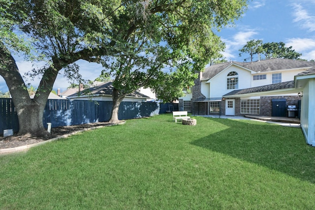 22611 Bucktrout Ln, Katy, TX 77449 - view of yard with a patio