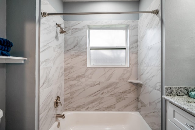 3409 Providence St, Houston, TX 77020 - bathroom featuring shower / bathtub combination and vanity