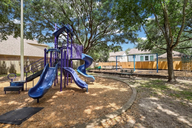 2203 Centerbrook Ln, Katy, TX 77450 - view of jungle gym with fence