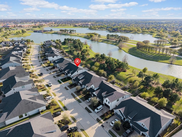 11715 Tranquility Summit Dr, Cypress, TX 77433 - aerial view of property and surrounding area featuring nearby suburban area and a nearby body of water
