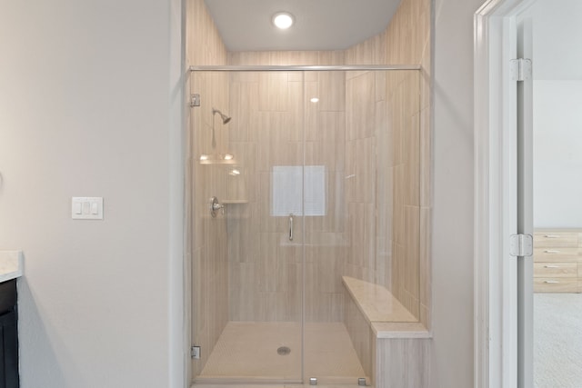 11909 Eastgrove Park Way, Houston, TX 77051 - bathroom with vanity and a shower stall