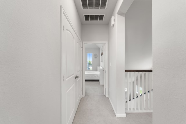 11909 Eastgrove Park Way, Houston, TX 77051 - hall featuring light colored carpet and a textured wall