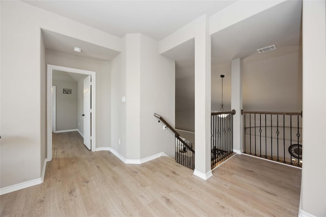 30427 Legacy Pines Dr, Spring, TX 77386 - corridor featuring an upstairs landing, wood finished floors, and baseboards