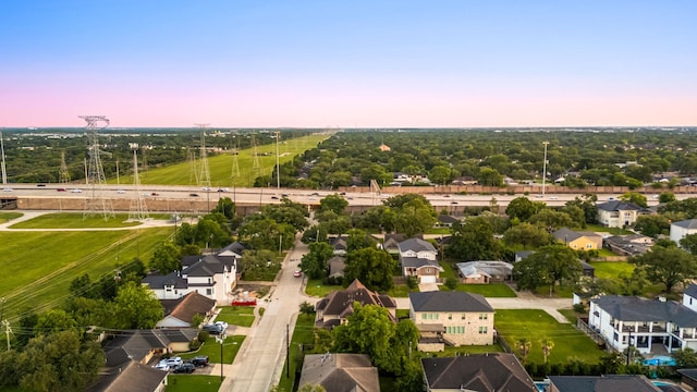 4302 Meyerwood Dr, Houston, TX 77096 - aerial view at dusk of a residential view