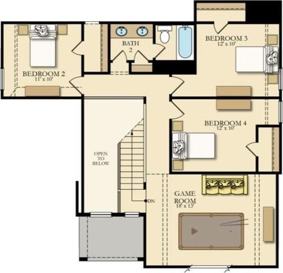 12714 Sweet Root Ln, Humble, TX 77346 - floor plan / room layout