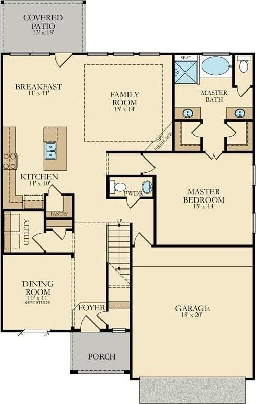 12714 Sweet Root Ln, Humble, TX 77346 - home floor plan