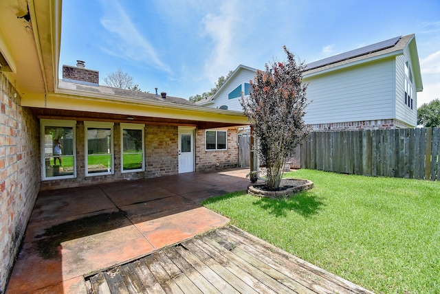 3119 Wagon Trail Dr, Sugar Land, TX 77479 - view of yard with a patio area and a deck